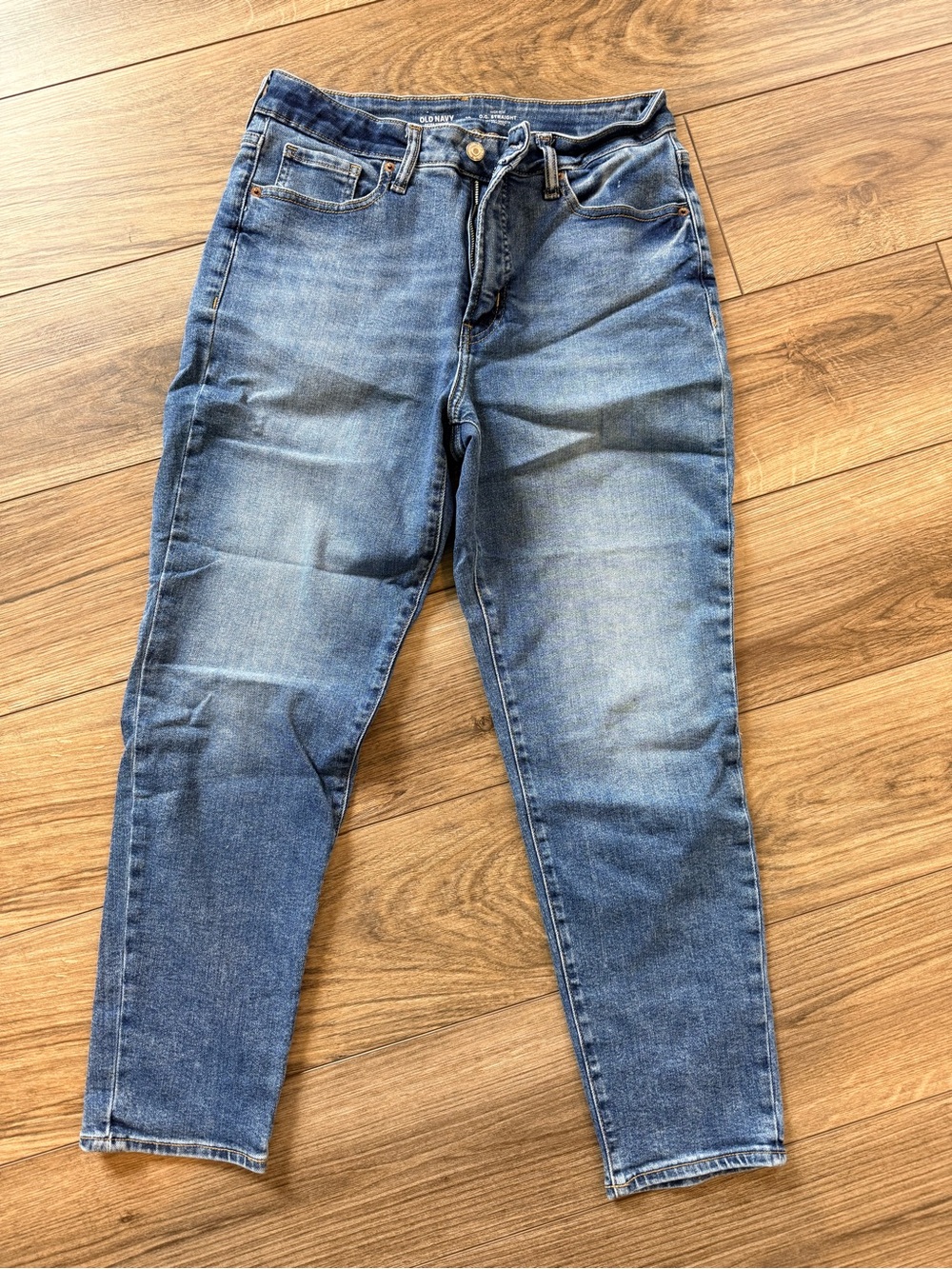 Old Navy Medium Blue High-Rise Slim Jeans